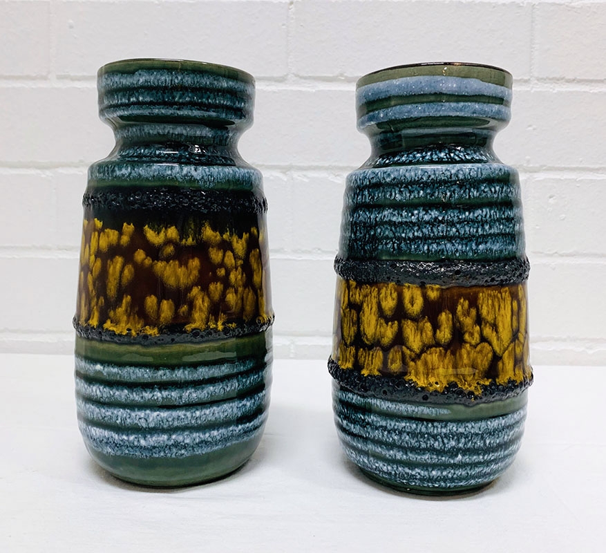 West German pottery. Vases, jugs, also Australian studio pottery, pre-70&#039;s
