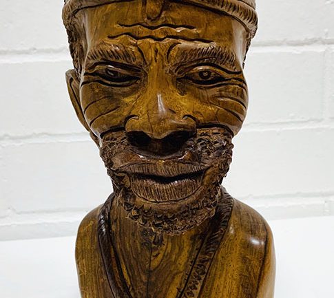 African wooden sculpture. Pieces of ebony, and masks, bowls, busts, figurines, carved, serving bowls, salad bowls.